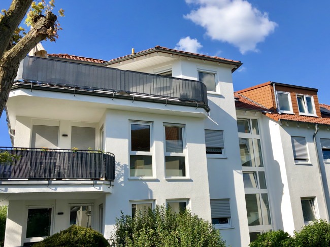 Kundenfoto von Gewebeplane mit 90% Schattierwert nach Maß 