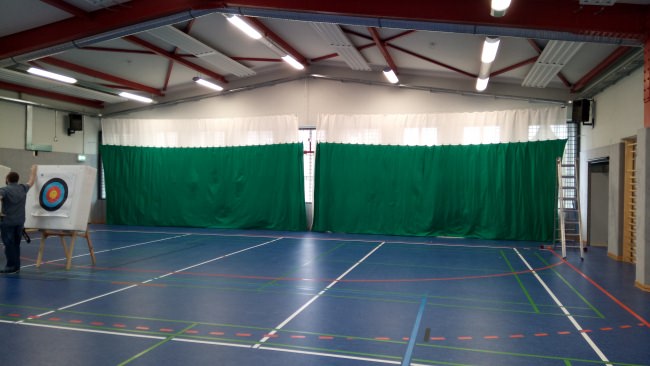 Kundenfoto von Pfeilfangnetz nach Maß (per m²), flammhemmend 