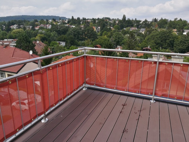 Kundenfoto von Windschutznetz nach Maß für Heim, Garten und Sport 