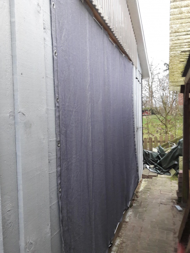 Kundenfoto von Windschutznetz nach Maß für Heim, Garten und Sport 