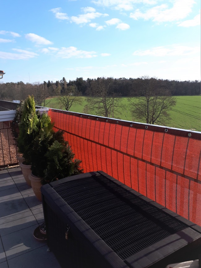 Kundenfoto von Windschutznetz nach Maß für Heim, Garten und Sport 