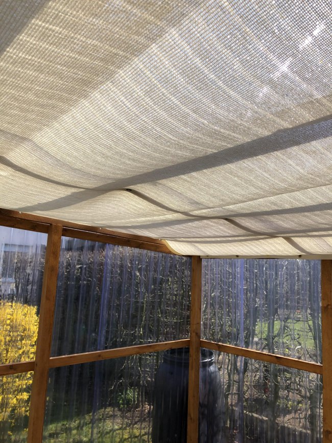 Schattiernetz Sonnenschutz Hagelschutz 2,0m x 4,0m ca.80% Schattierwert 1,40€/m² 