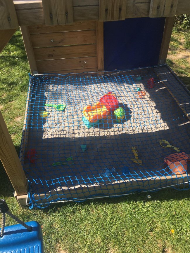 Kundenfoto von Sandpit Cover Net by the m² (Made to Measure) 