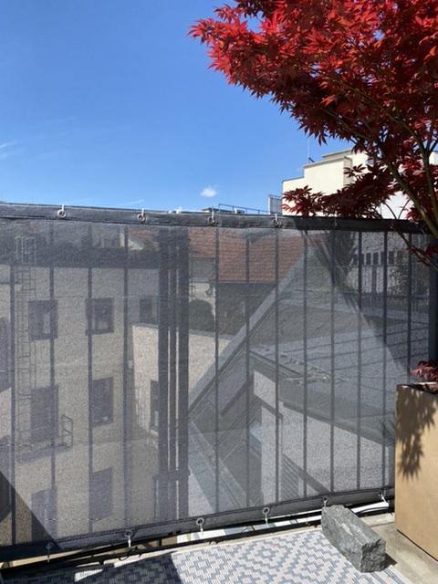 Kundenfoto von Windschutznetz nach Maß für Heim, Garten und Sport 