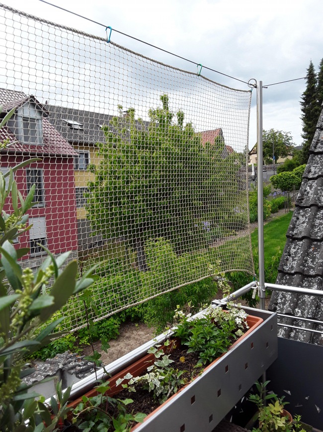 Bewährter Dachfang mit Netz (10m Breite)
