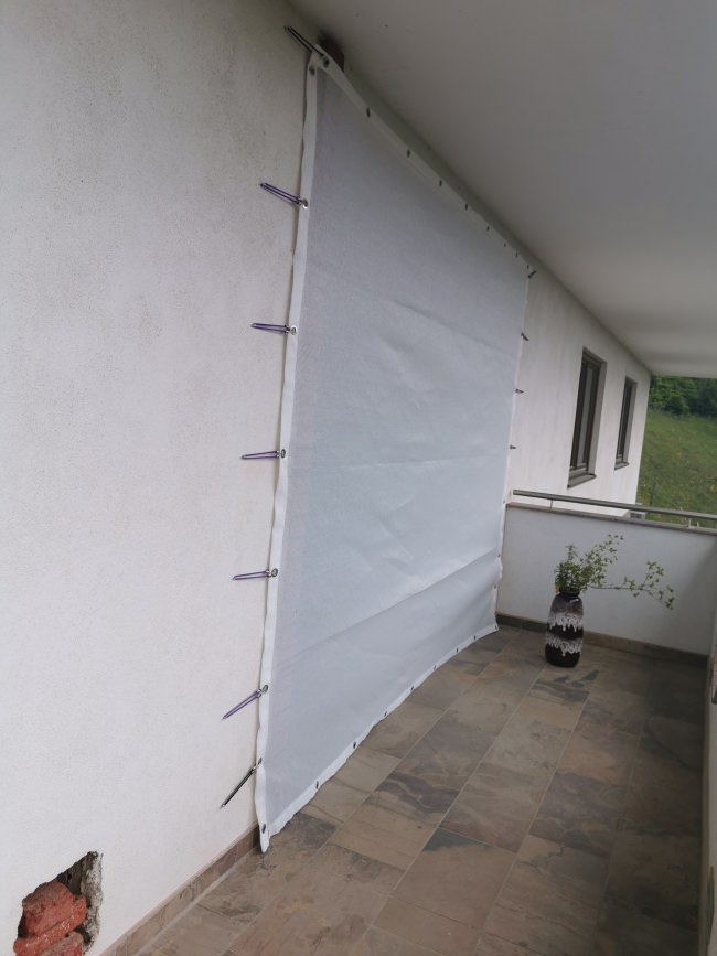 Kundenfoto von Windschutznetz nach Maß für Heim, Garten und Sport 