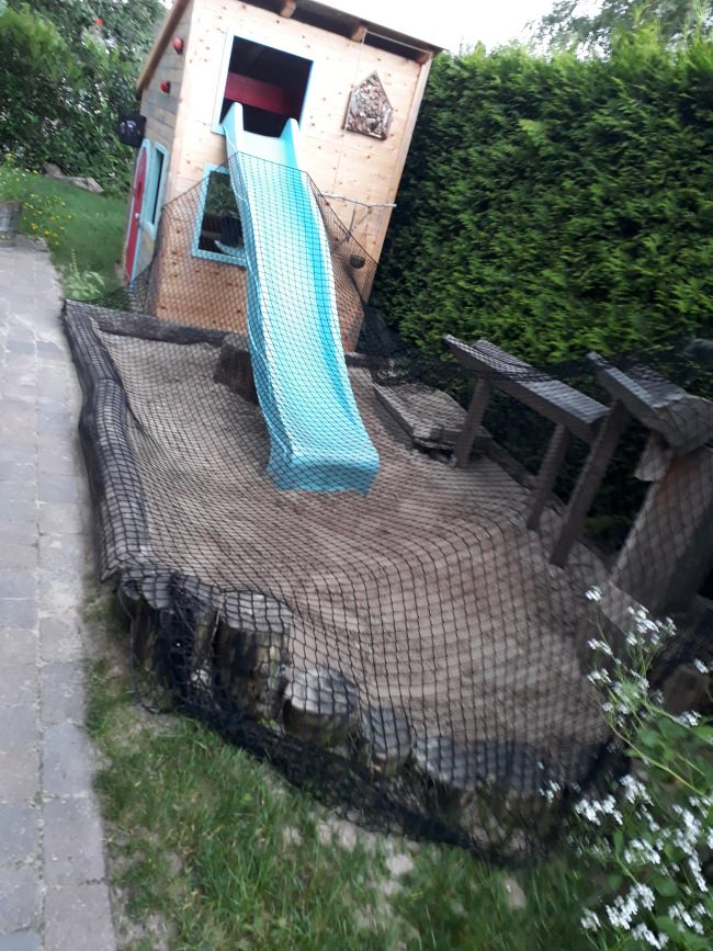 Kundenfoto von Sandpit Cover Net by the m² (Made to Measure) 