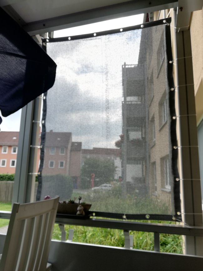 Kundenfoto von Windschutznetz nach Maß für Heim, Garten und Sport 