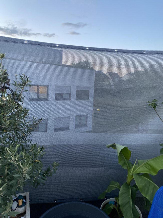 Kundenfoto von Windschutznetz nach Maß für Heim, Garten und Sport 