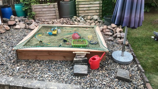 Kundenfoto von Sandpit Cover Net by the m² (Made to Measure) 