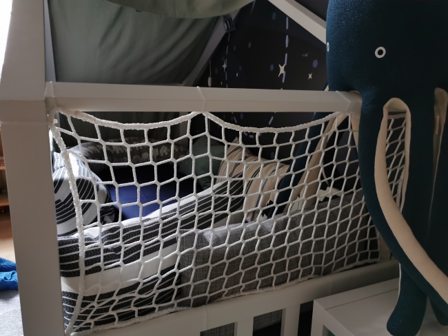 Kundenfoto von Schutznetz nach Maß 3,0/120 mm, weiß 