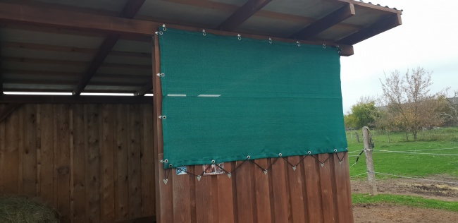 Kundenfoto von Windschutznetz nach Maß für Heim, Garten und Sport 