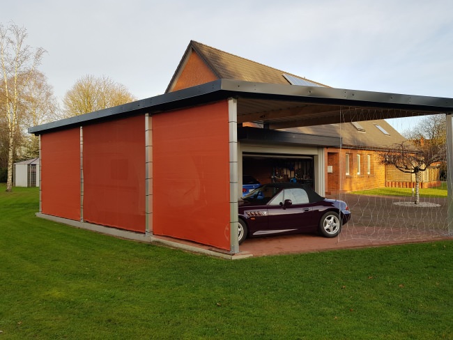 Kundenfoto von Windschutznetz nach Maß für Heim, Garten und Sport 