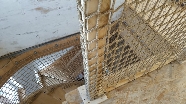 Kundenfoto von Safety Net for stairs/staircases by the m² 