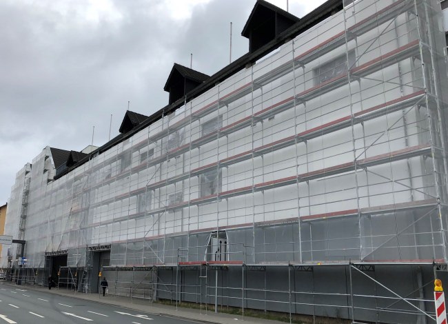 Kundenfoto von Scaffolding Protection Fabric 3.07 x 100.00 m 