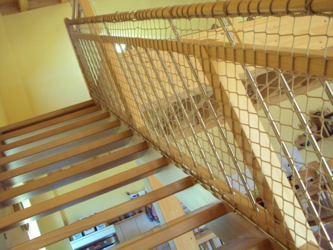 Kundenfoto von Staircase Safety Net by the m² (Made to Measure) 