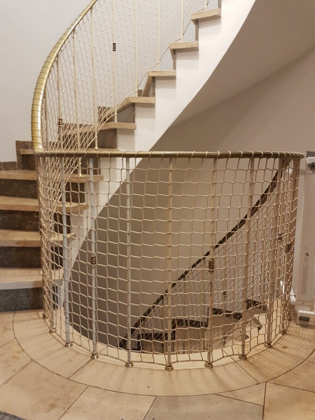 Kundenfoto von Staircase Safety Net by the m² (Made to Measure) 