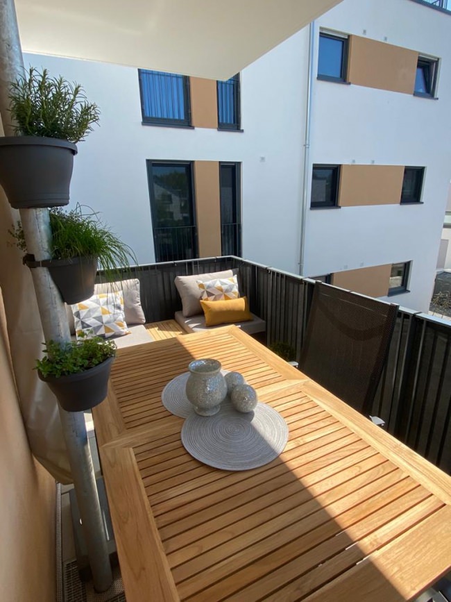 Kundenfoto von Gewebeplane mit 90% Schattierwert nach Maß 