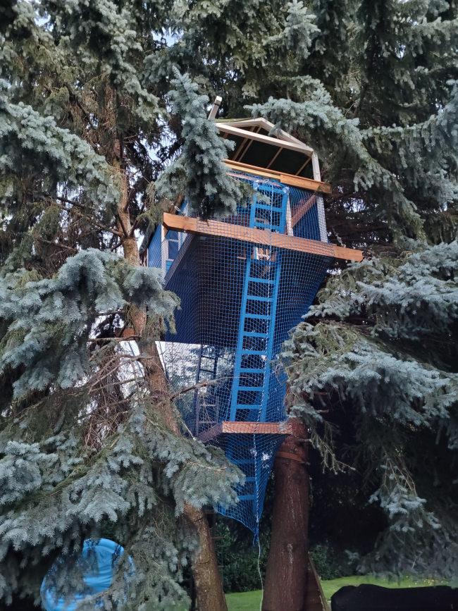 Kundenfoto von Container-Abdecknetz 3,00 x 5,00 m, blau oder grün 