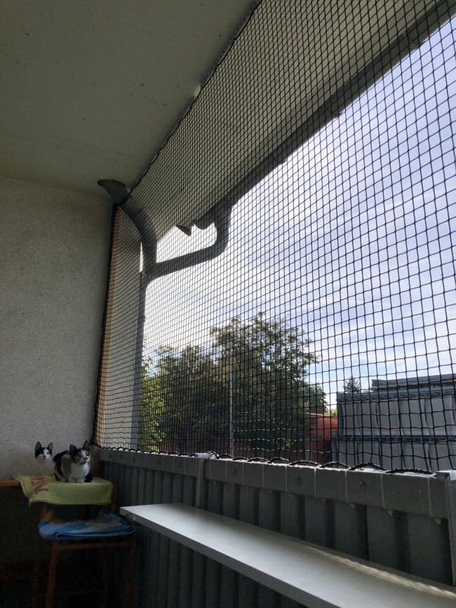 Kundenfoto von Sicherheitsnetz per m² (nach Maß) 1,8/30 mm 