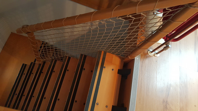 Kundenfoto von Staircase Safety Net by the m² (Made to Measure) 