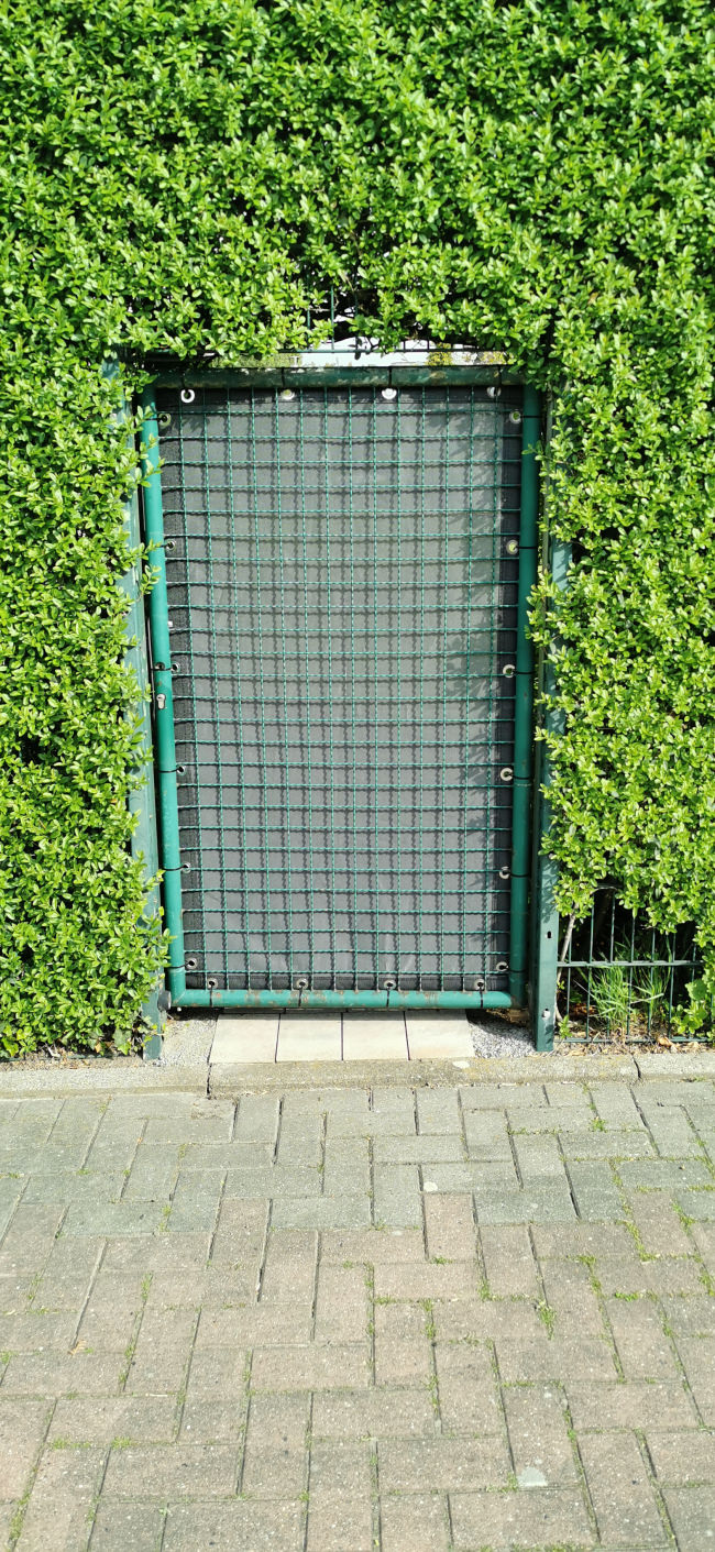 Kundenfoto von Gewebeplane mit 90% Schattierwert nach Maß 