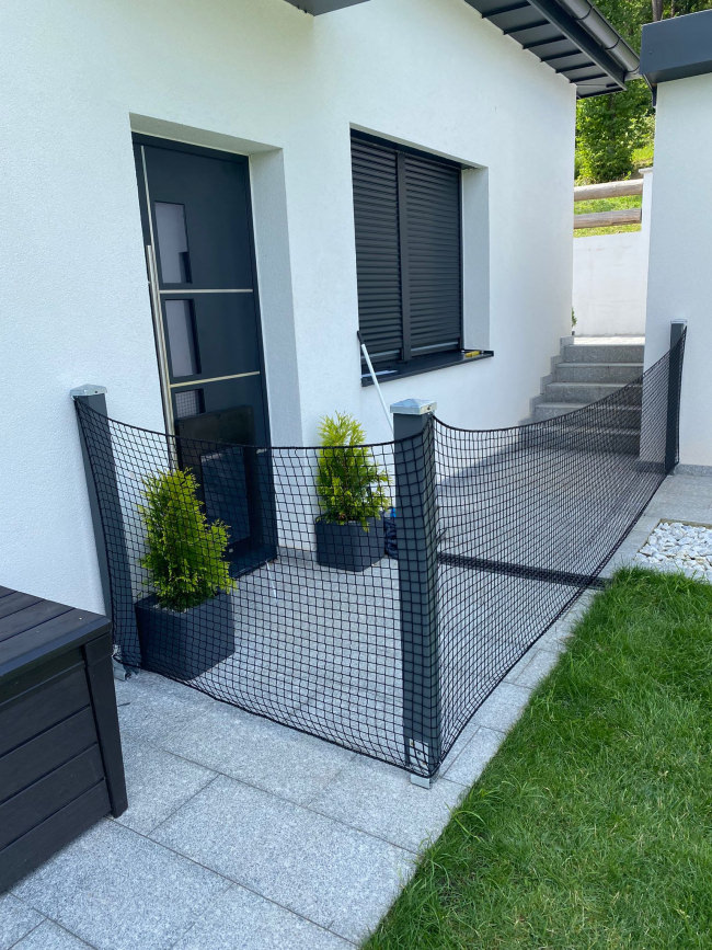 Kundenfoto von Sicherheitsnetz per m² (nach Maß) 1,8/30 mm 