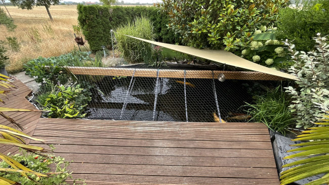 Kundenfoto von Pond Cover Net (Fall Safety Net), Made to Measure 