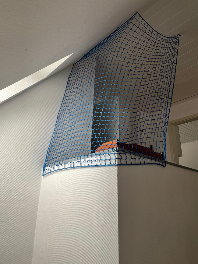 Kundenfoto von Sicherheitsnetz per m² (nach Maß) 2,3/45 mm 