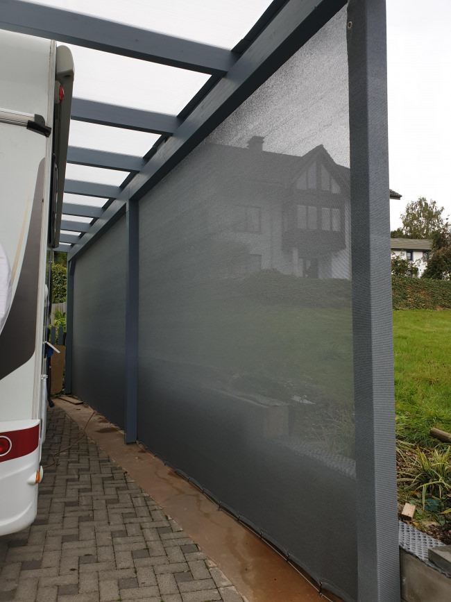 Kundenfoto von Windschutznetz nach Maß für Heim, Garten und Sport 