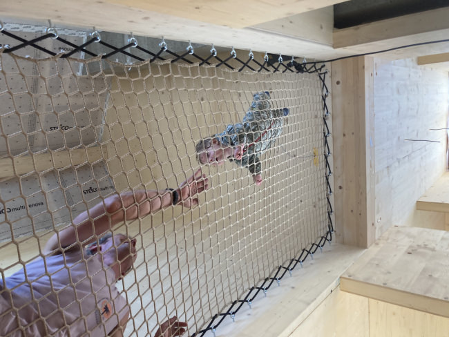 Kundenfoto von Fall Safety Net by the m² (Custom-Made), EN 1263 