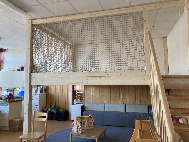 Kundenfoto von Kindergarten-Sicherungsnetz per m² (nach Maß) 