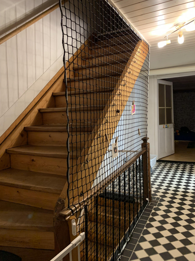 Kundenfoto von Staircase Safety Net by the m² (Made to Measure) 