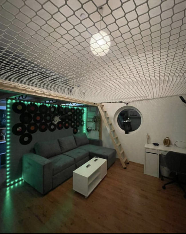 Kundenfoto von Fall Safety Net by the m² (Custom-Made), EN 1263 