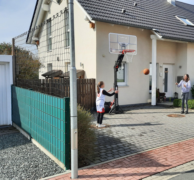 Kundenfoto von Basketball Ball Stop Net by the m², black 