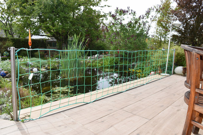 Kundenfoto von Schutznetz per m² (nach Maß) 3,0/120 mm 