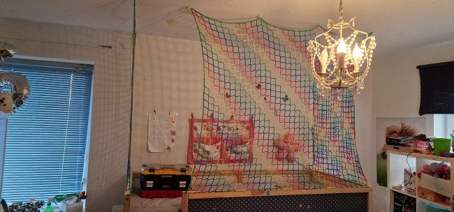 Kundenfoto von Loft Bed Net by the m² (Made to Measure) 