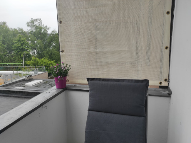 Kundenfoto von Windschutznetz nach Maß für Heim, Garten und Sport 