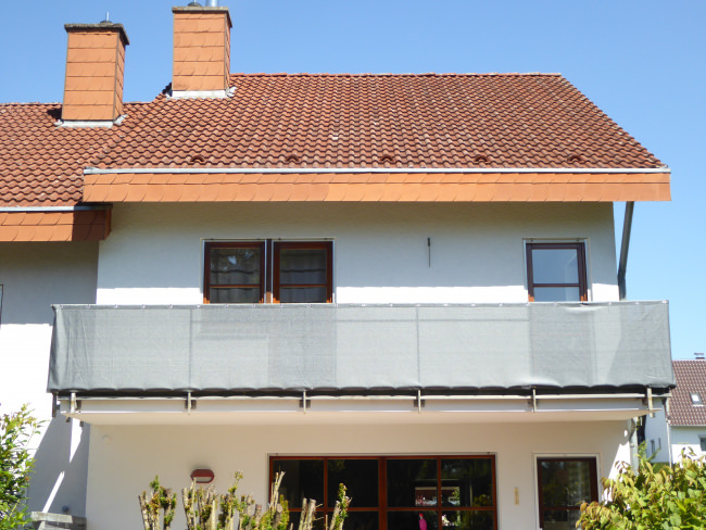 Kundenfoto von Gewebeplane mit 90% Schattierwert nach Maß 