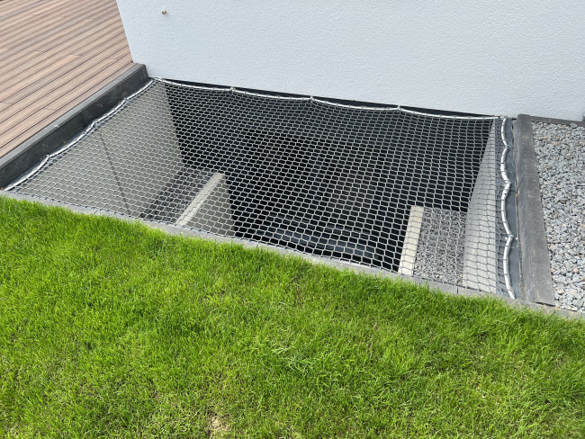 Kundenfoto von Fall Safety Net by the m² (Custom-Made) with Thimble Hooks 