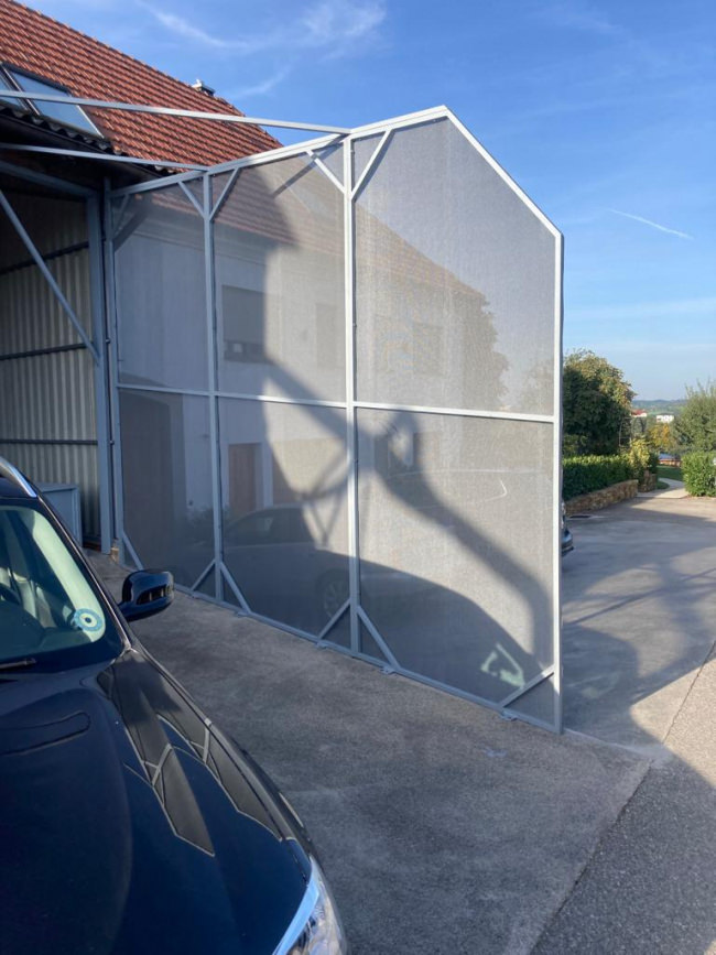 Kundenfoto von Windschutznetz nach Maß für Heim, Garten und Sport 