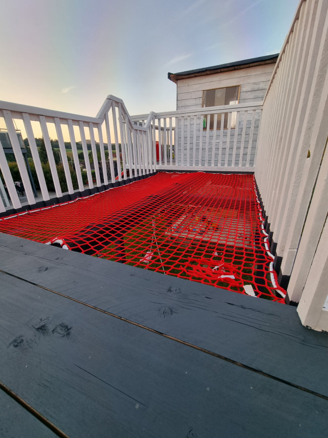 Kundenfoto von Fall Safety Net by the m² (Custom-Made), EN 1263 