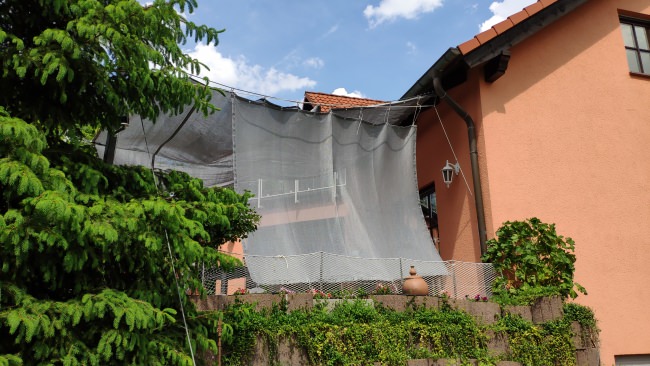 Kundenfoto von Windschutznetz nach Maß für Heim, Garten und Sport 