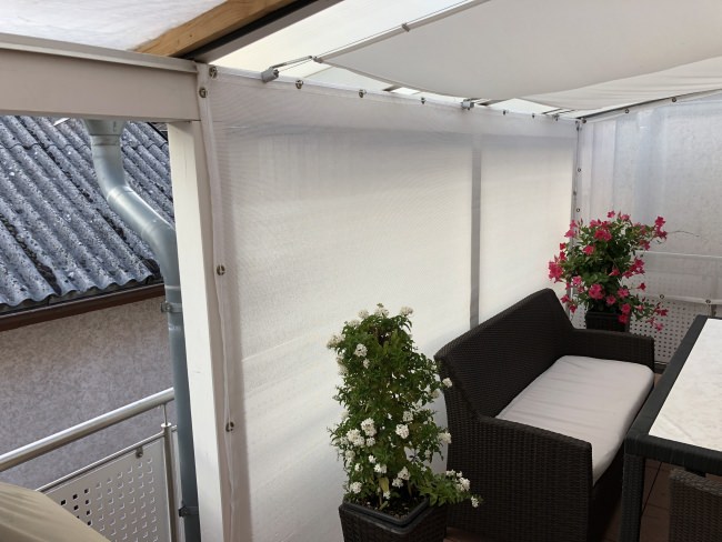 Kundenfoto von Windschutznetz nach Maß für Heim, Garten und Sport 