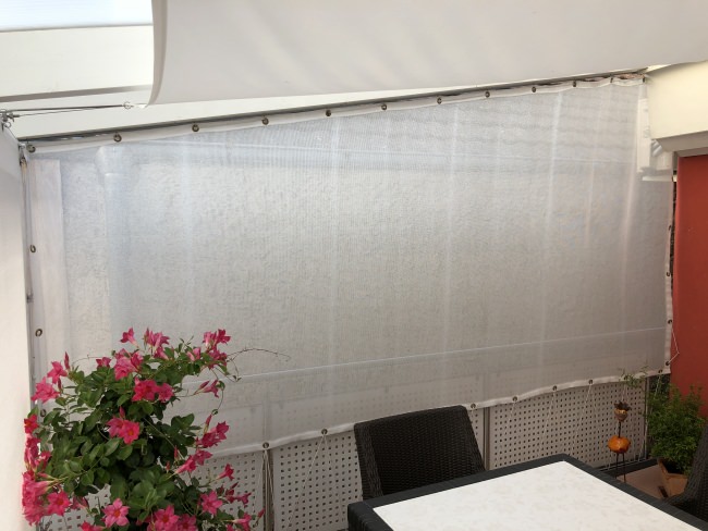 Kundenfoto von Windschutznetz nach Maß für Heim, Garten und Sport 