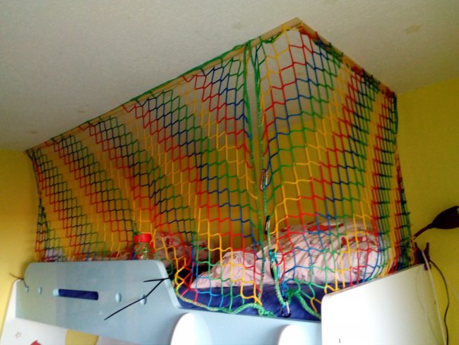 Kundenfoto von Loft Bed Net by the m² (Made to Measure) 