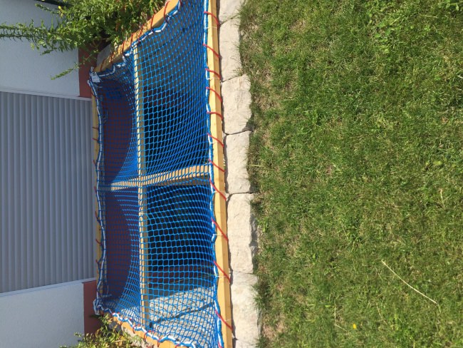 Kundenfoto von Fall Safety Net by the m² (Custom-Made) with Suspension Ropes 