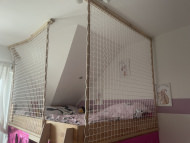 Custom-Made Bunk Bed Safety Net by the m² | Safetynet365