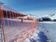 Ski piste boundary fence 50 m, Orange | Safetynet365