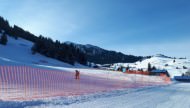 Ski piste boundary fence 50 m, Orange | Safetynet365